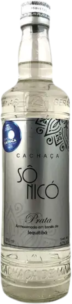Cachaca Sô Nico Prata Jequitiba