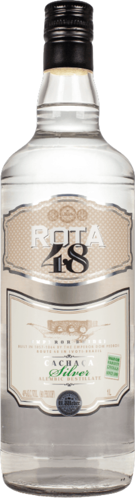 Rota 48 Cachaça Prata sem envelhecimento