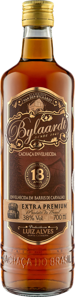 Cachaça Envelhecida Bylaardt Extra Premium 18 anos