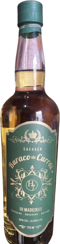 Cachaça Buraco de Curral Blend lll madeiras 18 meses