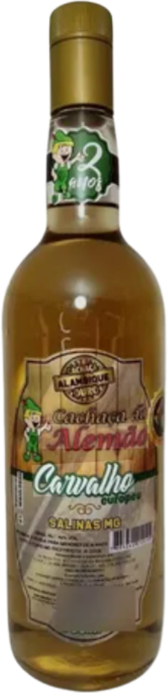 Cachaça do Alemão Carvalho Europeu Envelhecida 2 Anos